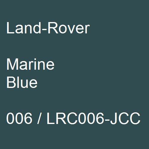 Land-Rover, Marine Blue, 006 / LRC006-JCC.